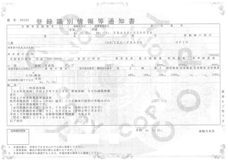 三菱キャンター : 低床ダンプ