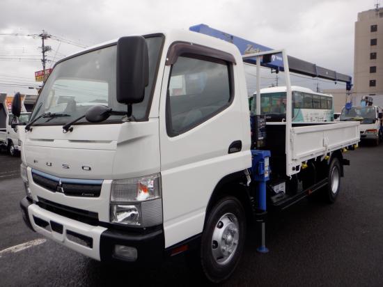 三菱キャンター : 3t　クレーン付　4段ラジコン